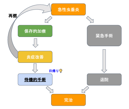 虫垂炎の治療戦略